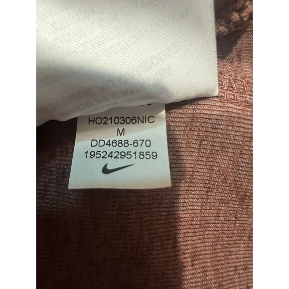 Nike Hoodie Mens M Red Tech Fleece Sportswear Full Zip Sweatshirt Redstone - Picture 9 of 10